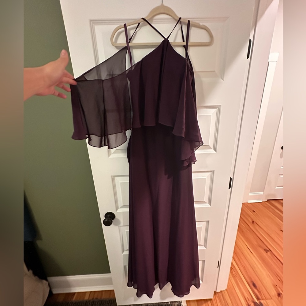 Eggplant Morilee Size 8 Bridesmaid Dress